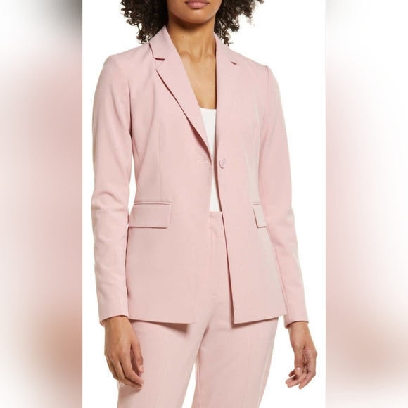 Nordstrom Jackets & Blazers - Nordstrom Cinched Waist Blazer in Pink Zephyr at Nordstrom, Size X-Small